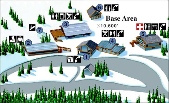 Wolf Creek base area map