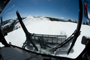 View from snow cat